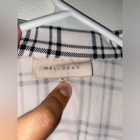 Melloday… Plaid Long Blazer , size S - Picture 4 of 6